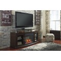 Chanceen TV Stand 60inch with Electric Fireplace