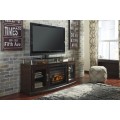 Chanceen TV Stand 60inch with Electric Fireplace