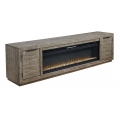 Krystanza 92inch TV Stand with Electric Fireplace