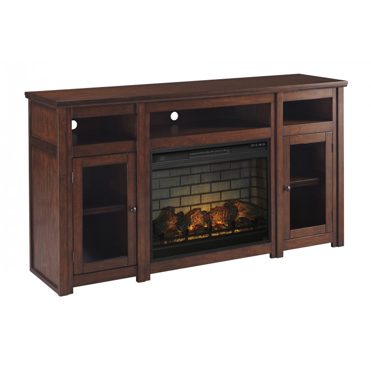 Harpan TV Stand 72inch with Electric Fireplace