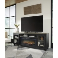 Foyland 83inch TV Stand with Electric Fireplace