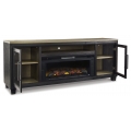 Foyland 83inch TV Stand with Electric Fireplace
