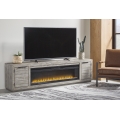 Naydell 92inch TV Stand with Electric Fireplace